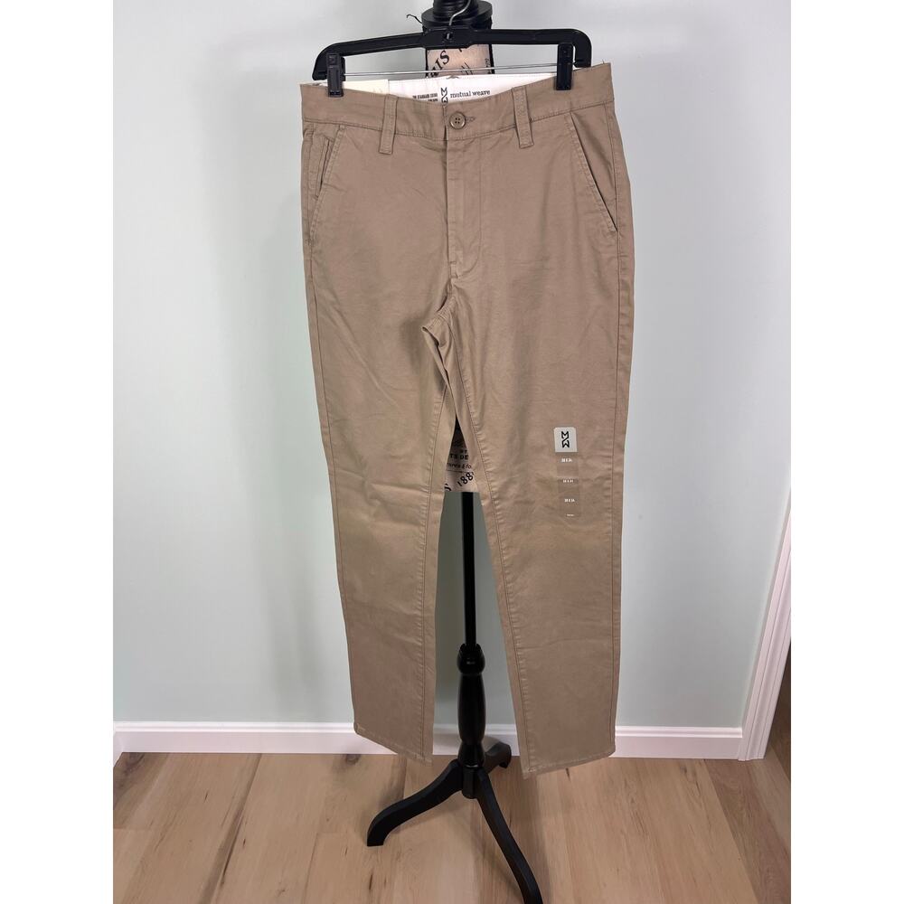 NWT Men's Mutual Weave the Standard Chino Slim Taper Pants